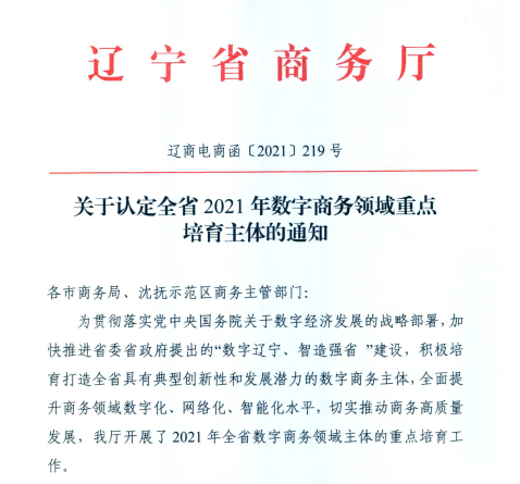 亿万28信息荣获2021年辽宁省数字商务领军企业.png 亿万28信息荣获2021年辽宁省数字商务领军企业.png